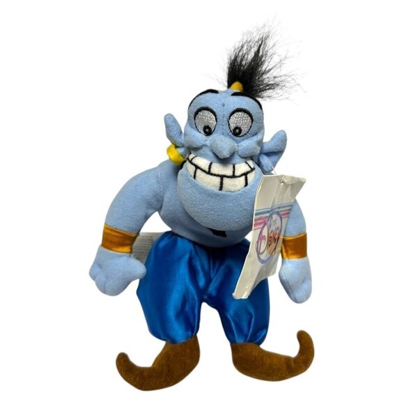 NWT 90s Disney Store ALADDIN GENIE Vintage DISNEY Mini Beanie Bag Doll - Picture 2 of 5